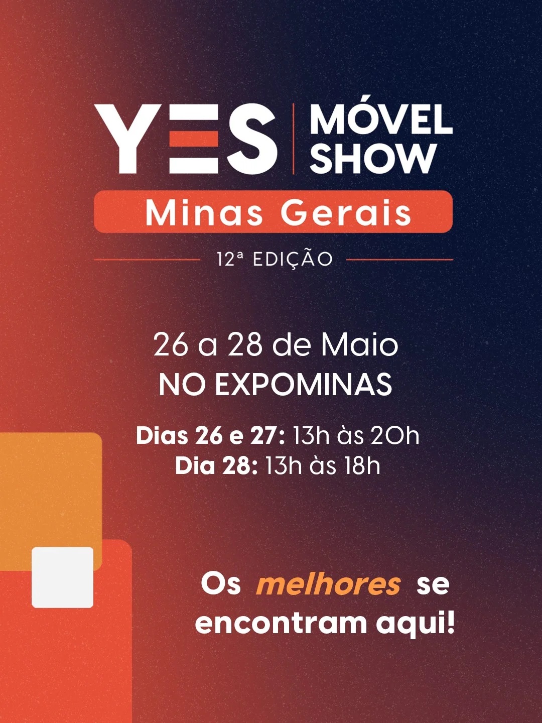 12ª Edição: YES Móvel Show Minas Gerais 2026