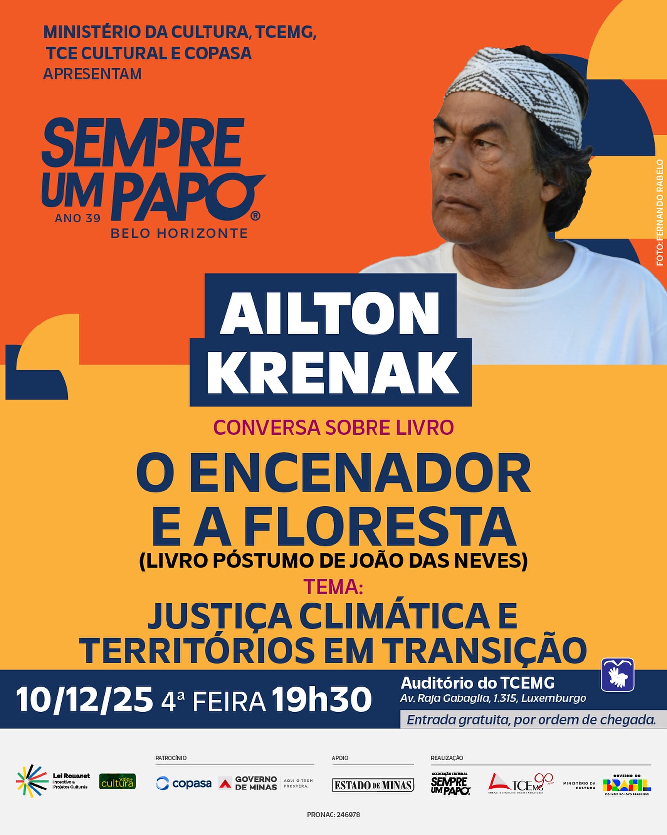 fly com informações do evento