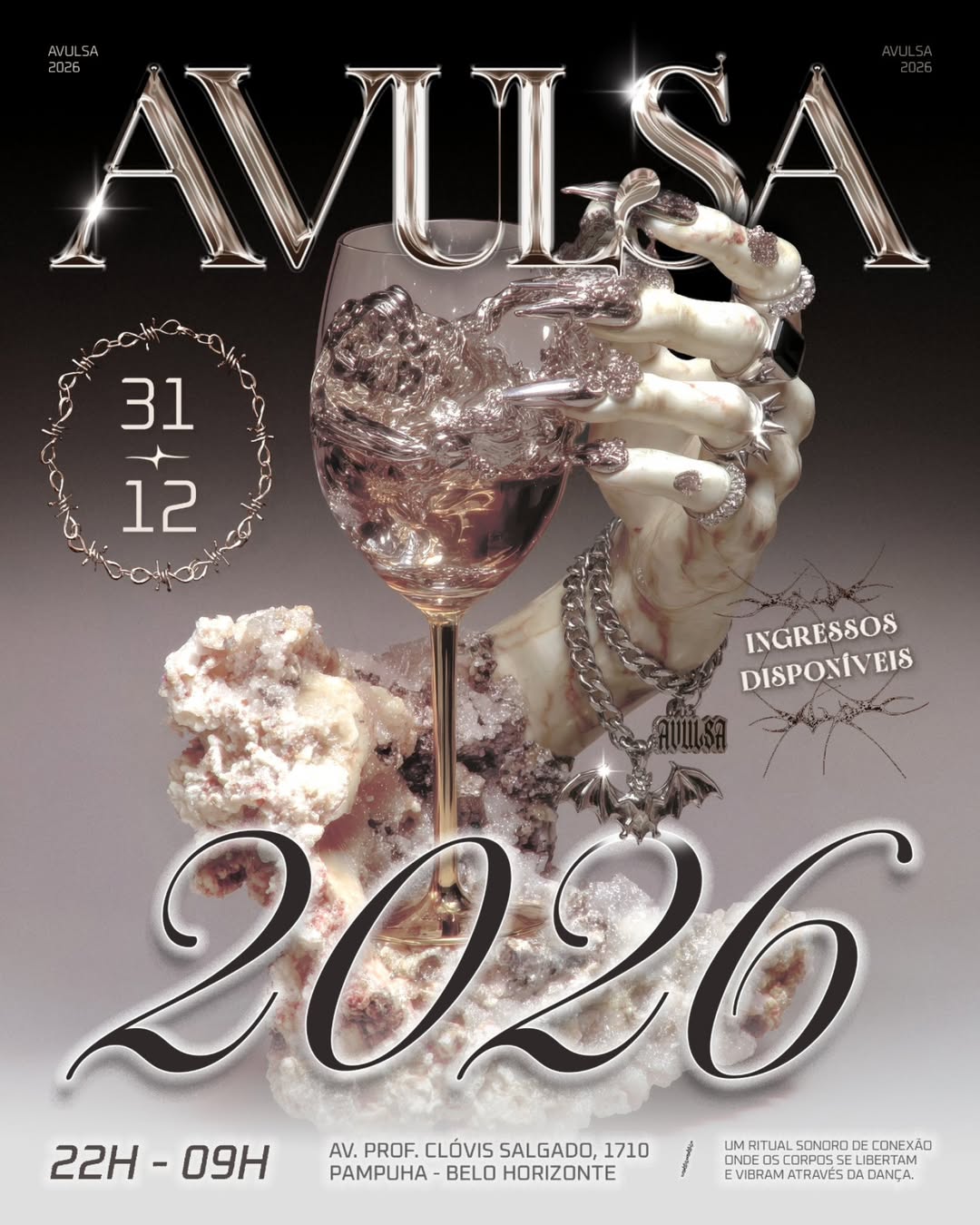 Flyer oficial de divulgação da festa