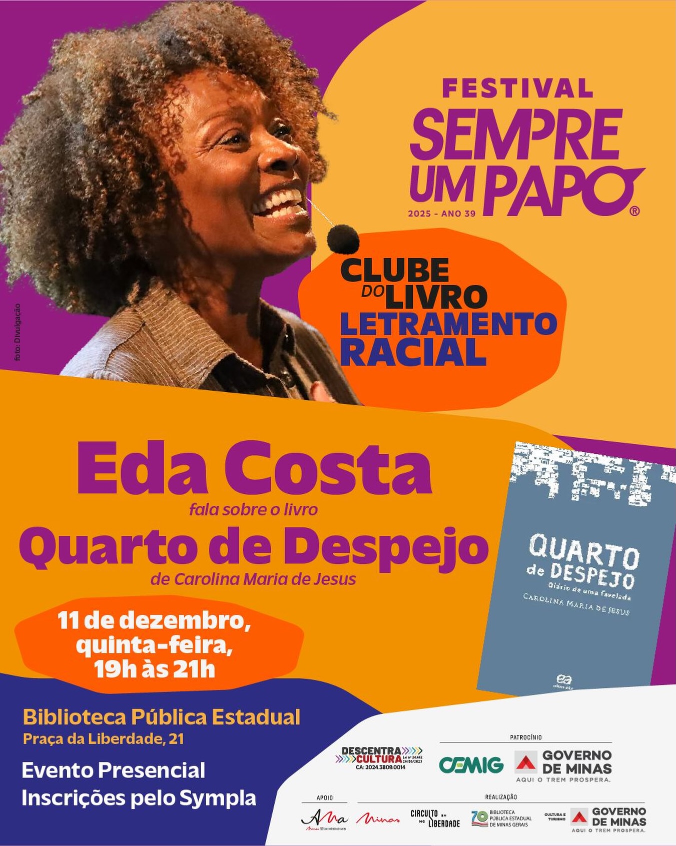 fly com informações do evento