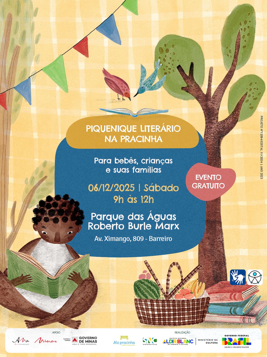 3ª Edição: Piquenique Literário na Pracinha