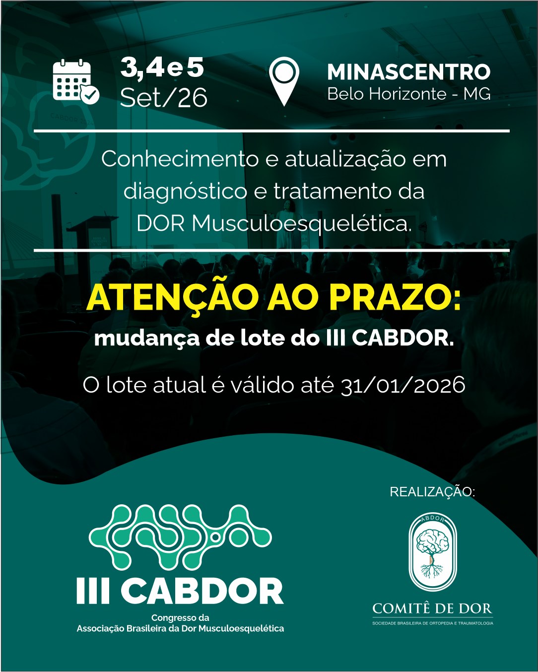 III CABDOR – Congresso da Associação Brasileira da Dor Musculoesquelética 2026