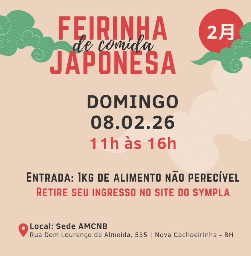 Feirinha de Comida Típica Japonesa 2026