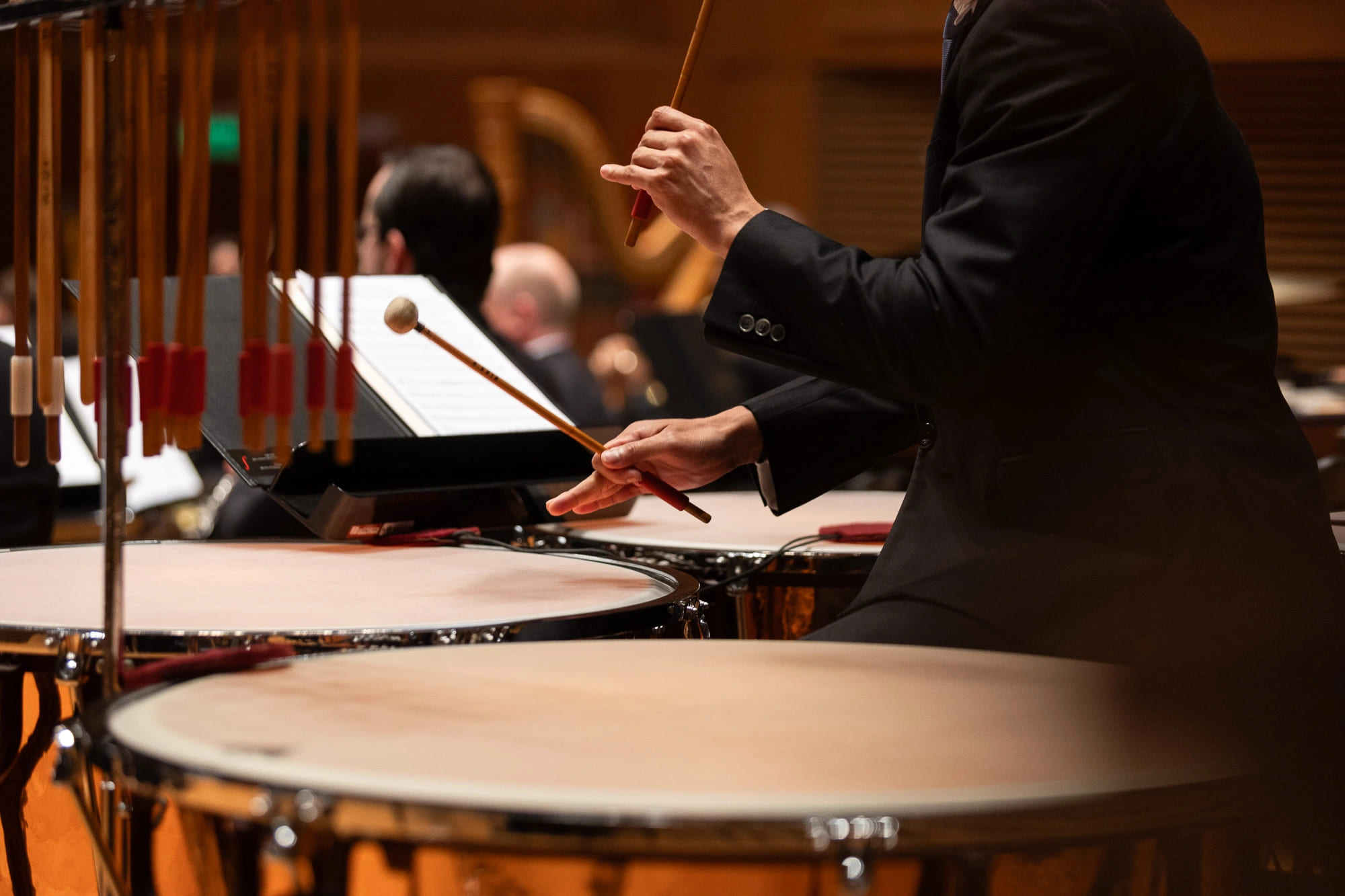 Foto de instrumento da orquestra