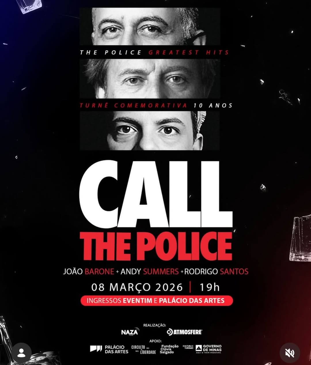 imagem ilustrativa do show de publicação do show call the police 