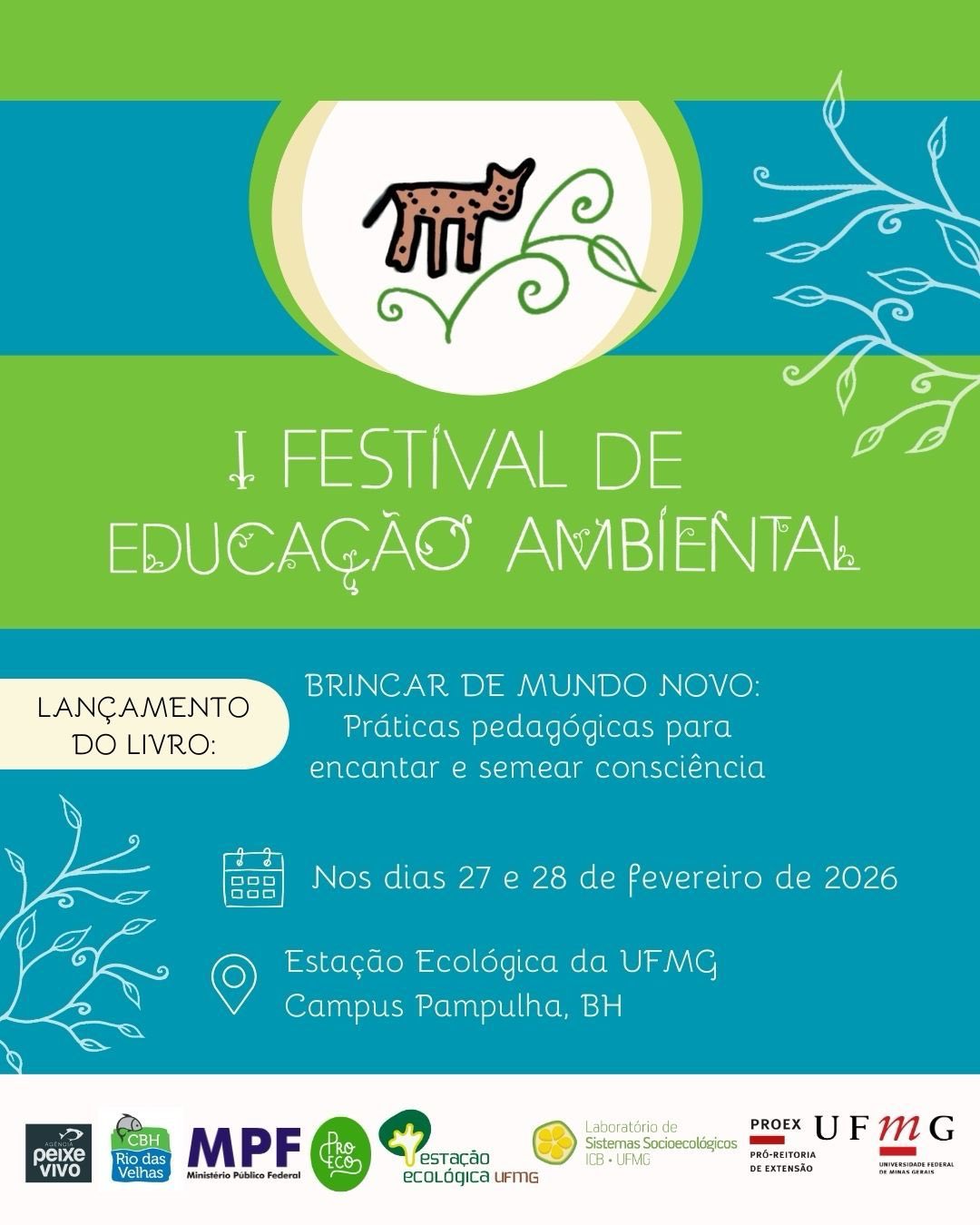 Cartaz ilustrativo oficial do evento 1º Festival de Educação Ambiental