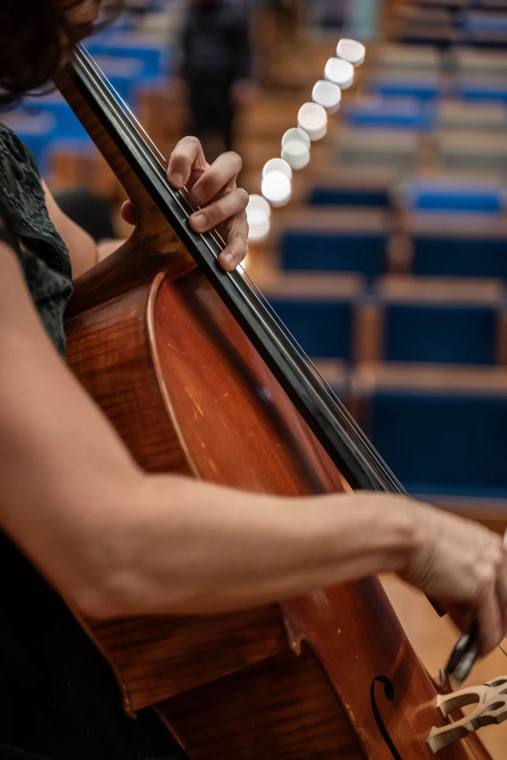 Foto de instrumento da orquestra