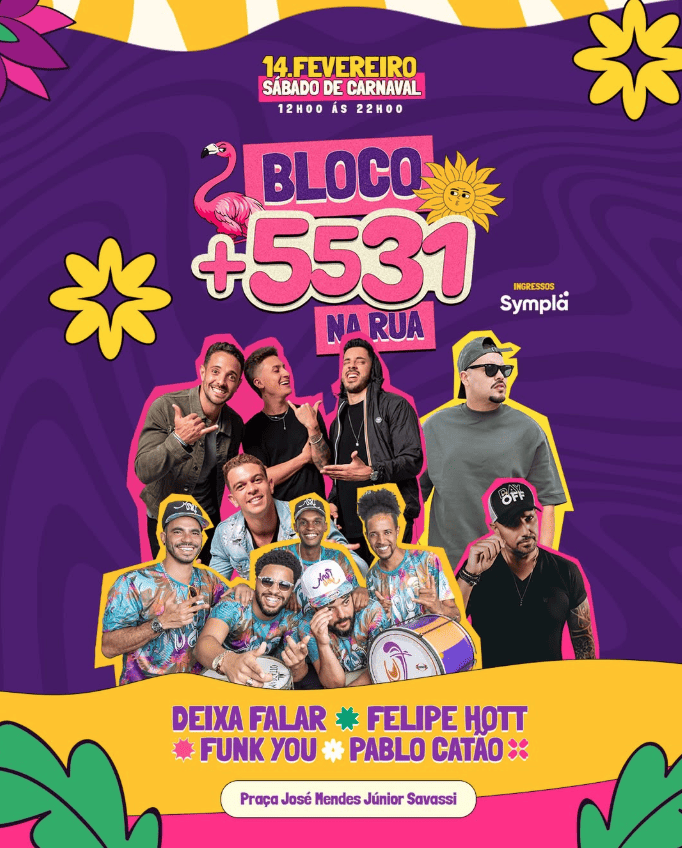 Capa Bloco +5531 Na Rua