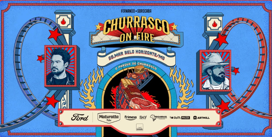 Churrasco On Fire 