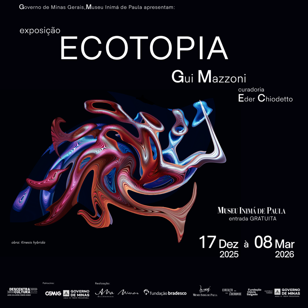 foto convidativa da esposição contento titulo, hora, data e local 
