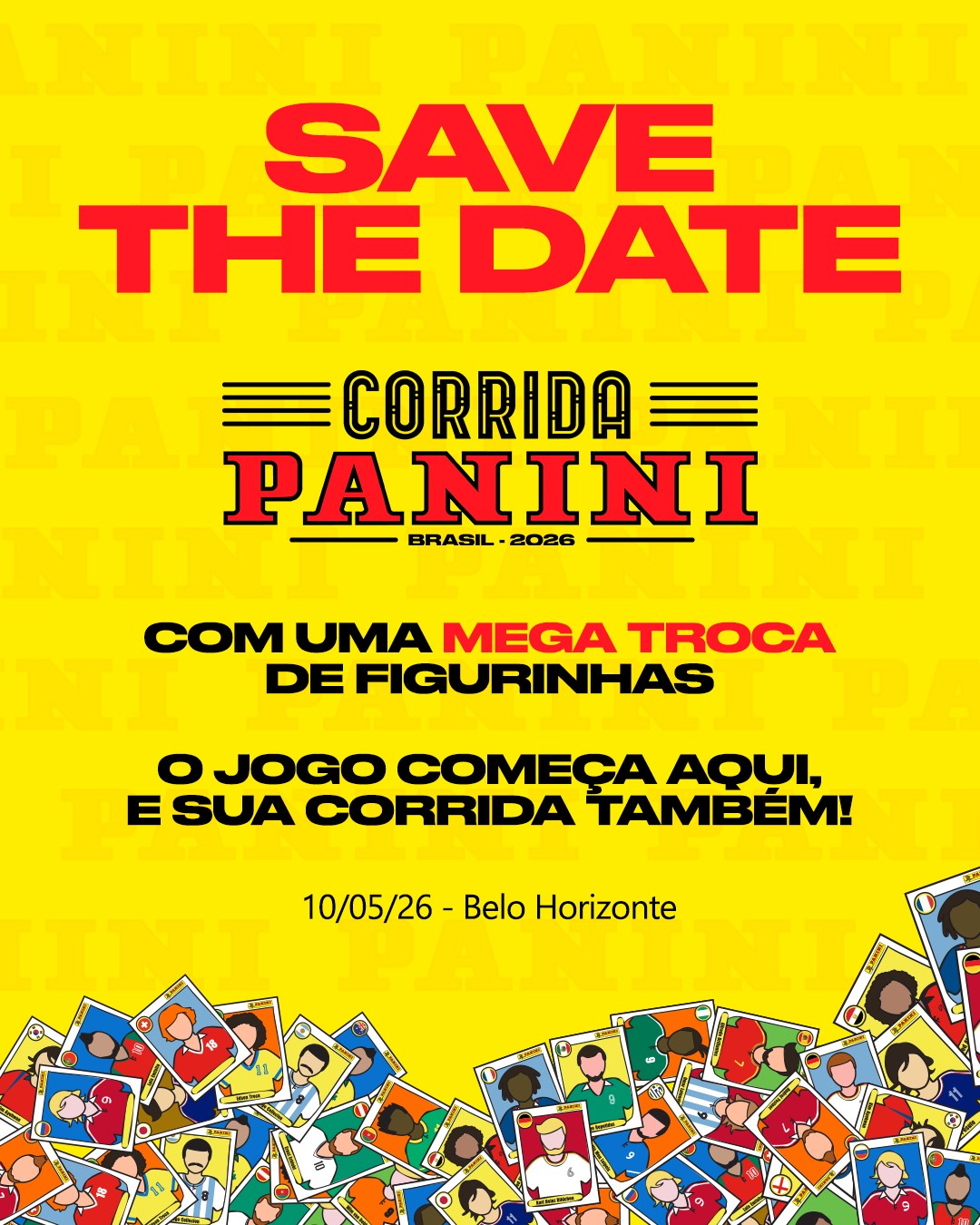 Folder de divulgação da corrida panini 