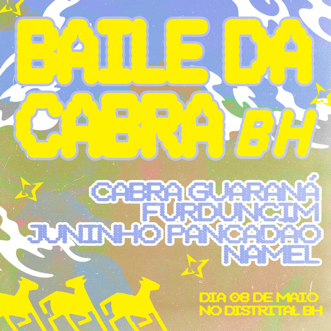 Cartaz oficial de divulgação da festa Baile da Cabra BH