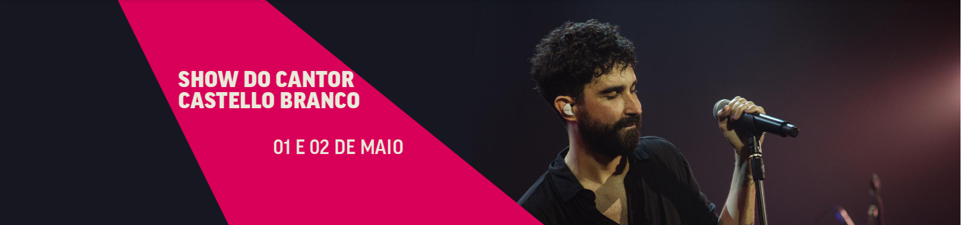 foto de capa convidativa para o show do cantor Castello Branco 