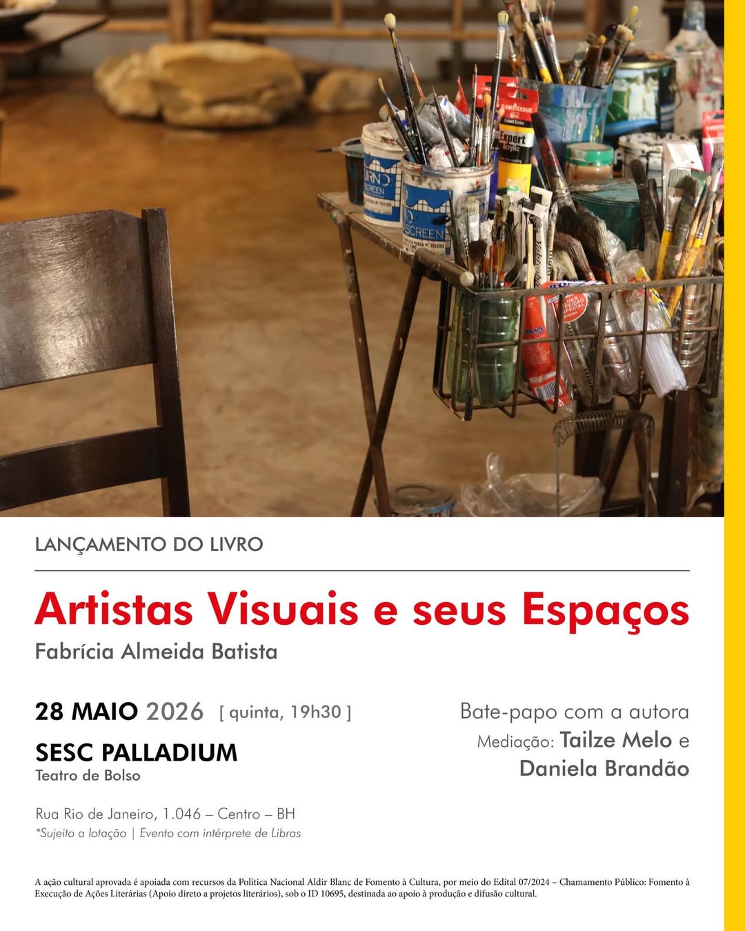 Lançamento do Livro: “Artistas Visuais e seus Espaços"