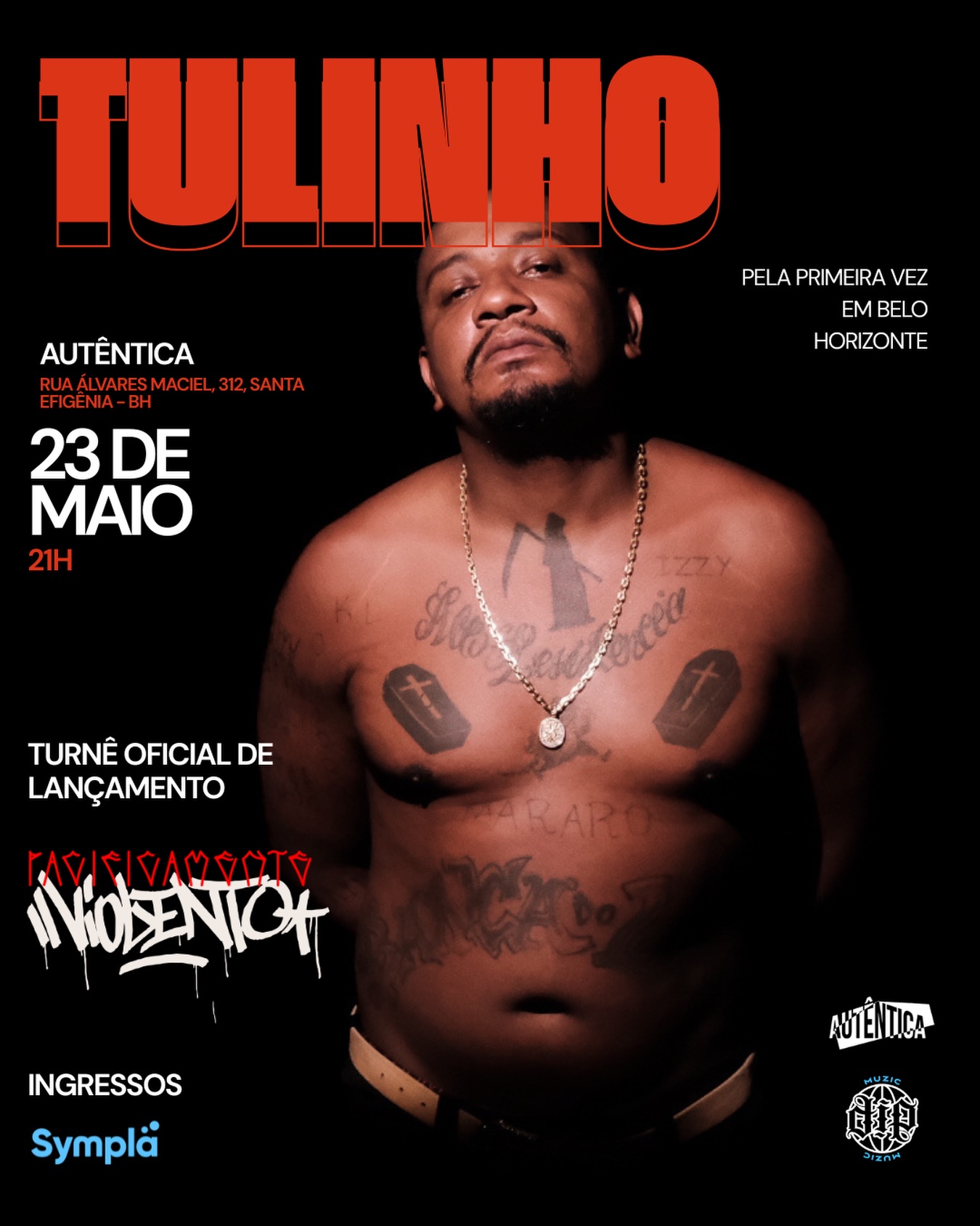 Flyer do evento Tulinho na Autêntica