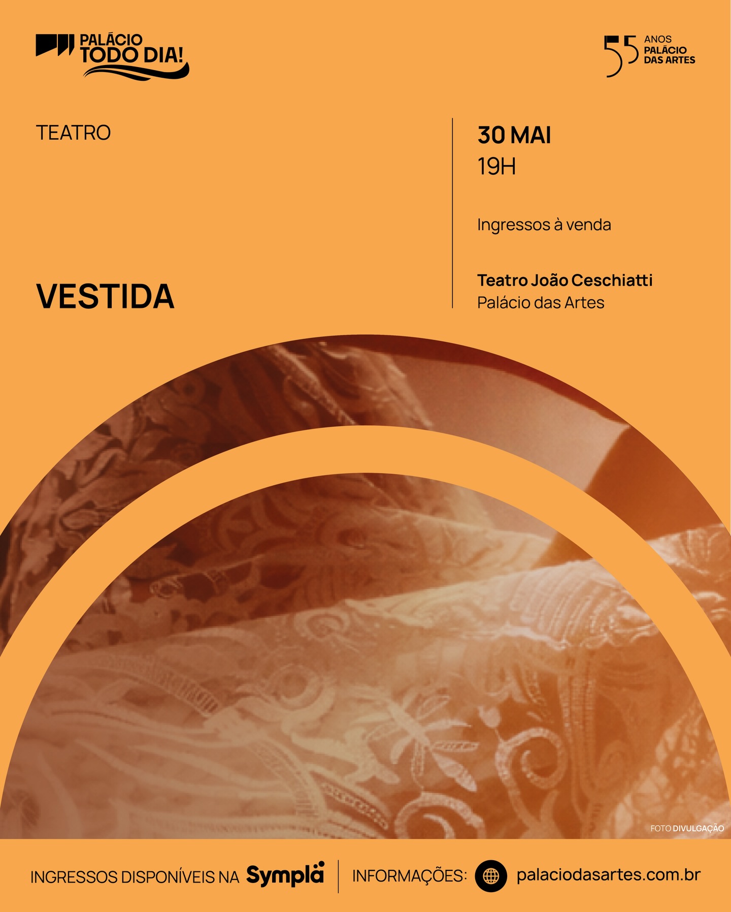 Foto de capa de divulgação do evento contendo data, local e horário