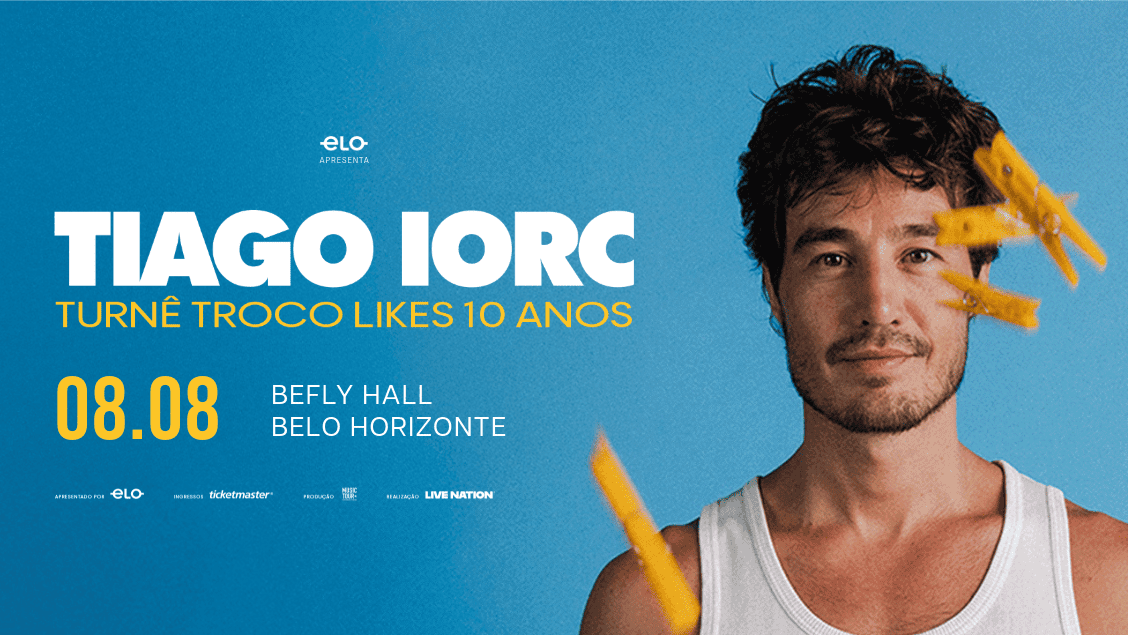 Foto de capa de divulgação da turnê do cantor Tiago Iorc
