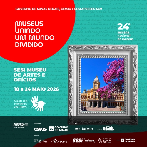 Folder de divulgação da 24ª Semana Nacional dos Museus