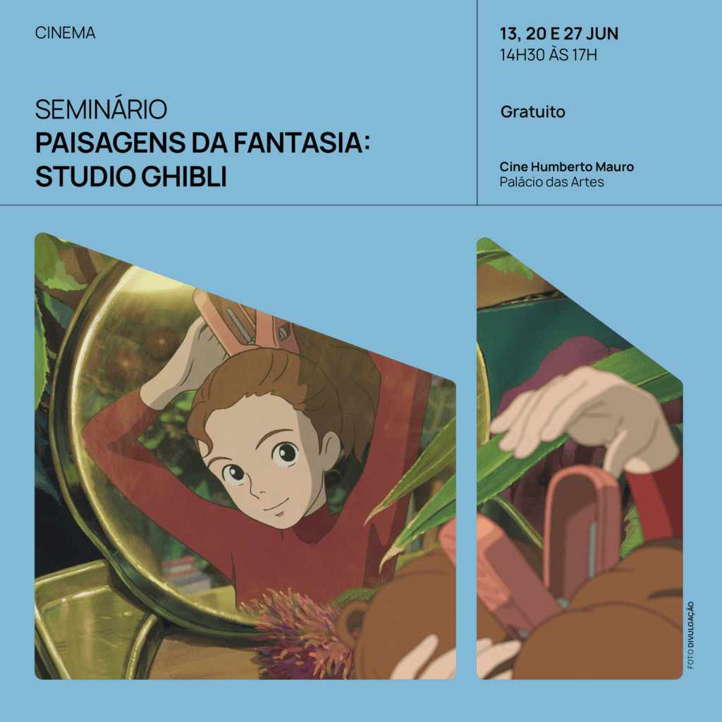 Foto de capa de divulgação do seminário de cinema sobre o Studio Ghibli