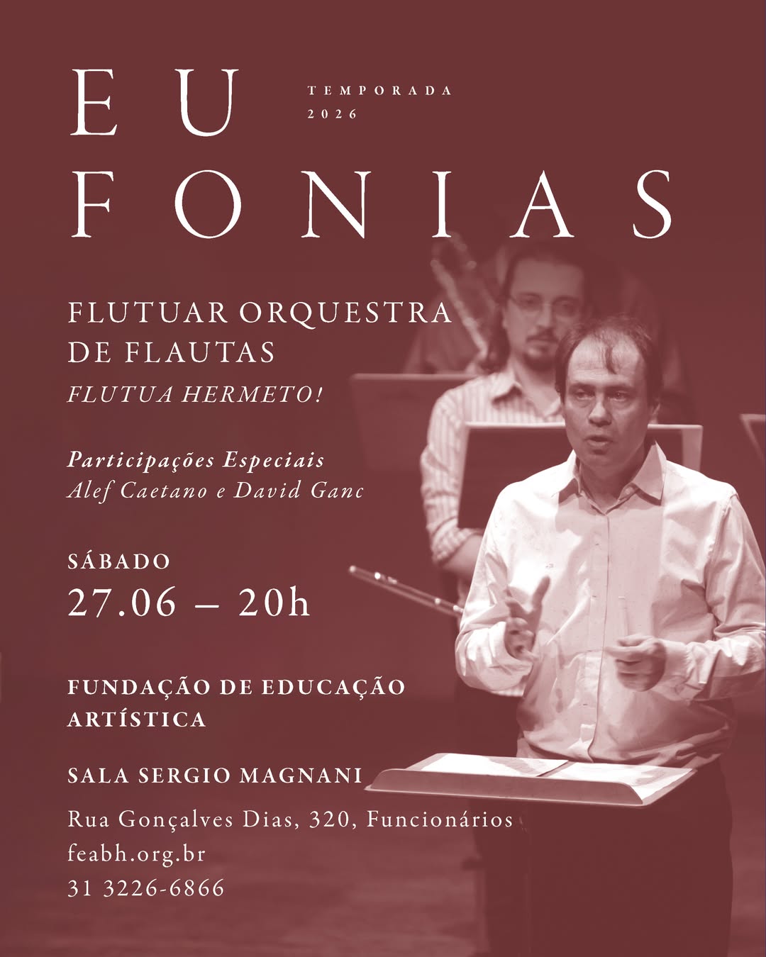 Foto de capa do evento contendo data e local 