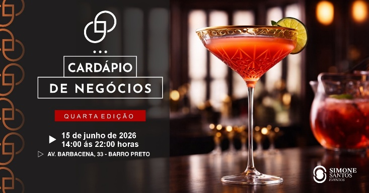 Foto de divulgação com a escrita " 4 cardápio de negócios"