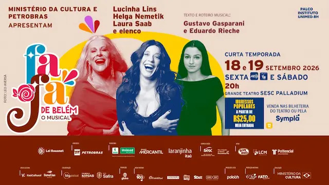 Foto de capa de divulgação do musical da artista Fafá de Belém 