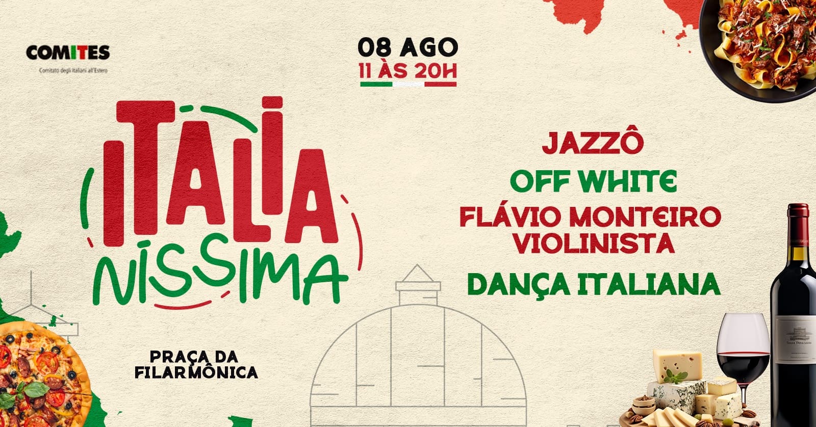 Foto de capa para divulgação da Festa Italianíssima 