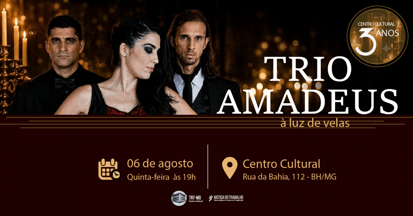 Show: Trio Amadeus à Luz de Velas