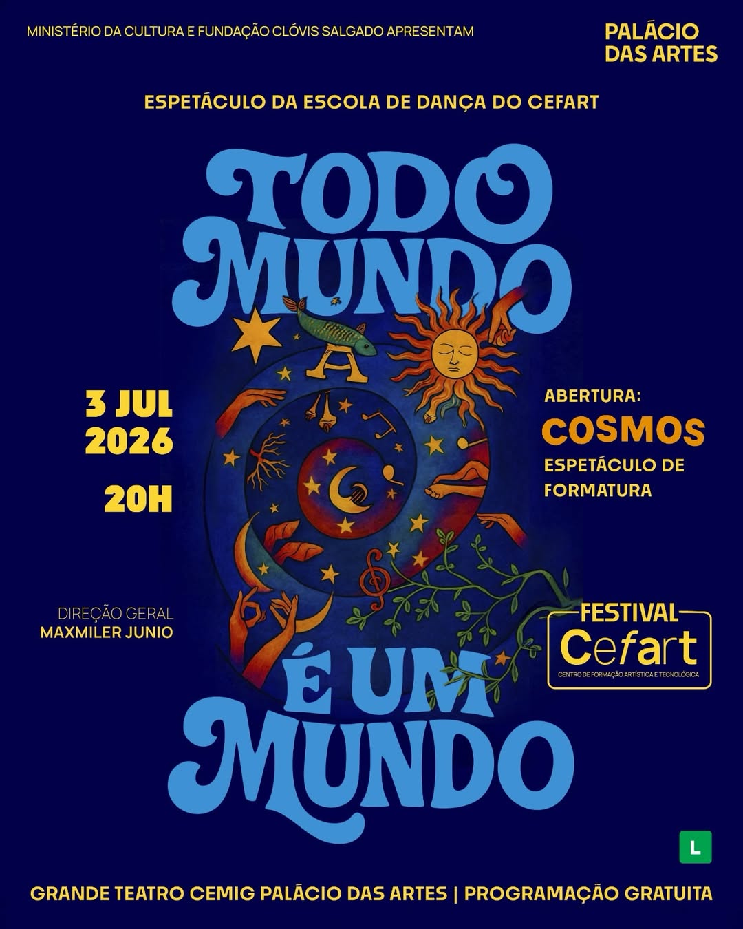 Foto de capa para os espetáculos do Festival Cefart