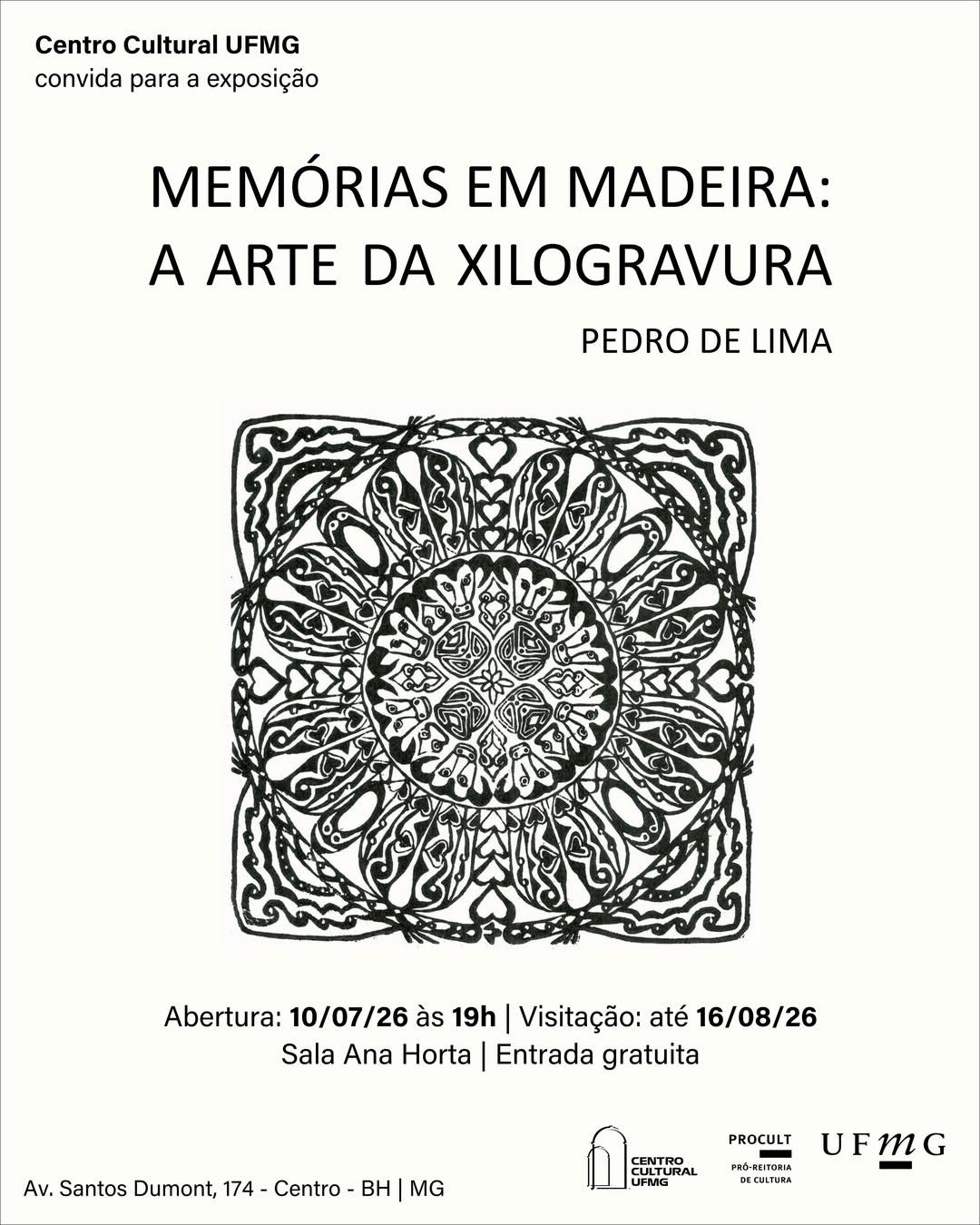 Foto de capa convidativa para a exposição 'Memórias em madeira: a arte da Xilogravura"