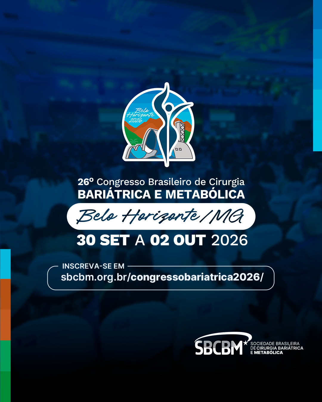Foto de capa para o congresso "Brasileiro de Cirurgia Bariátrica e Metabólica"