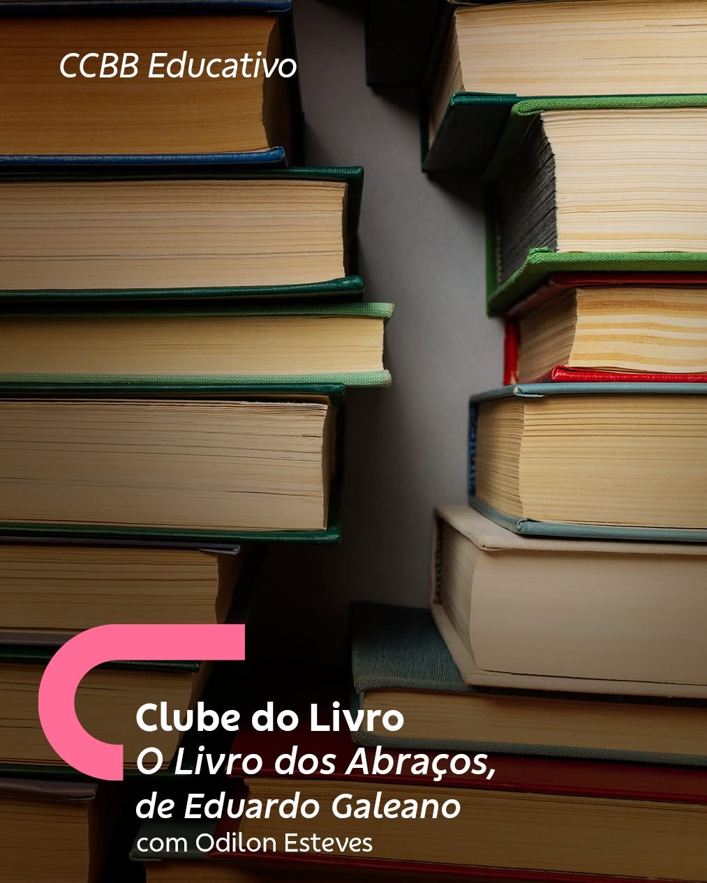 Foto de capa para o encontro do Clube do Livro no CCBB 