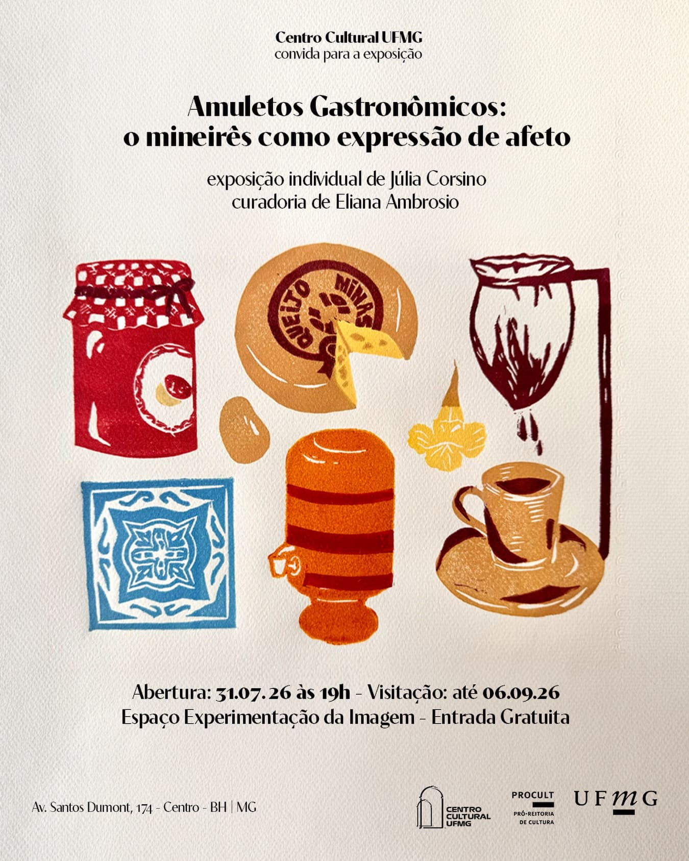 Foto de capa para a exposição Amuletos Gastronômicos: o mineirês como expressão de afeto’ – Júlia Corsino