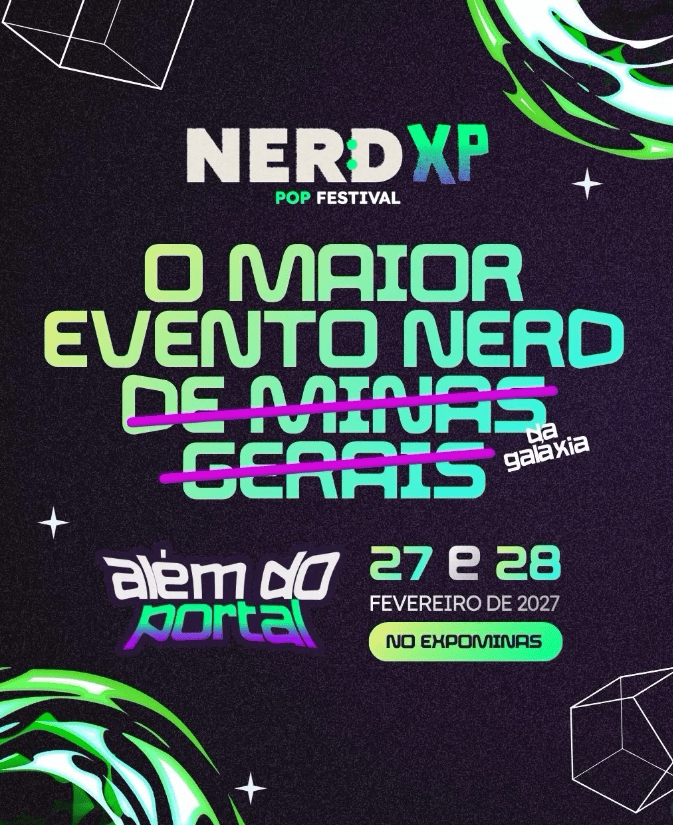 Foto de capa para o Nerd Experience no dia 27 e 28 de fevereiro de 2027 no Expominas 