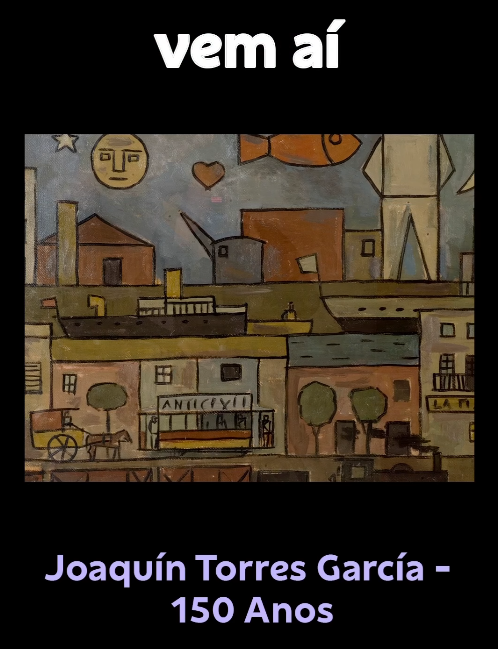 Foto de divulgação para a exposição "Joaquín Torres García - 150 Anos" no CCBB
