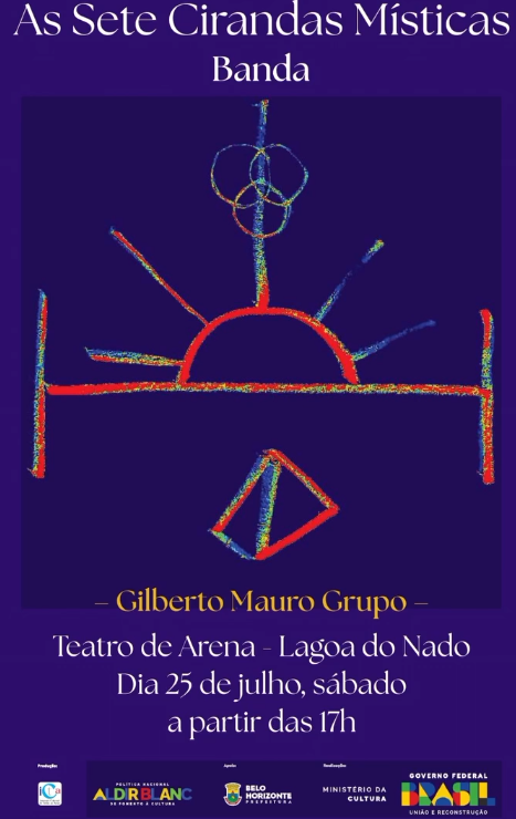 Foto de capa para o show de Gilberto Mauro, no dia 25 de julho, no Parque lagoa do nado 