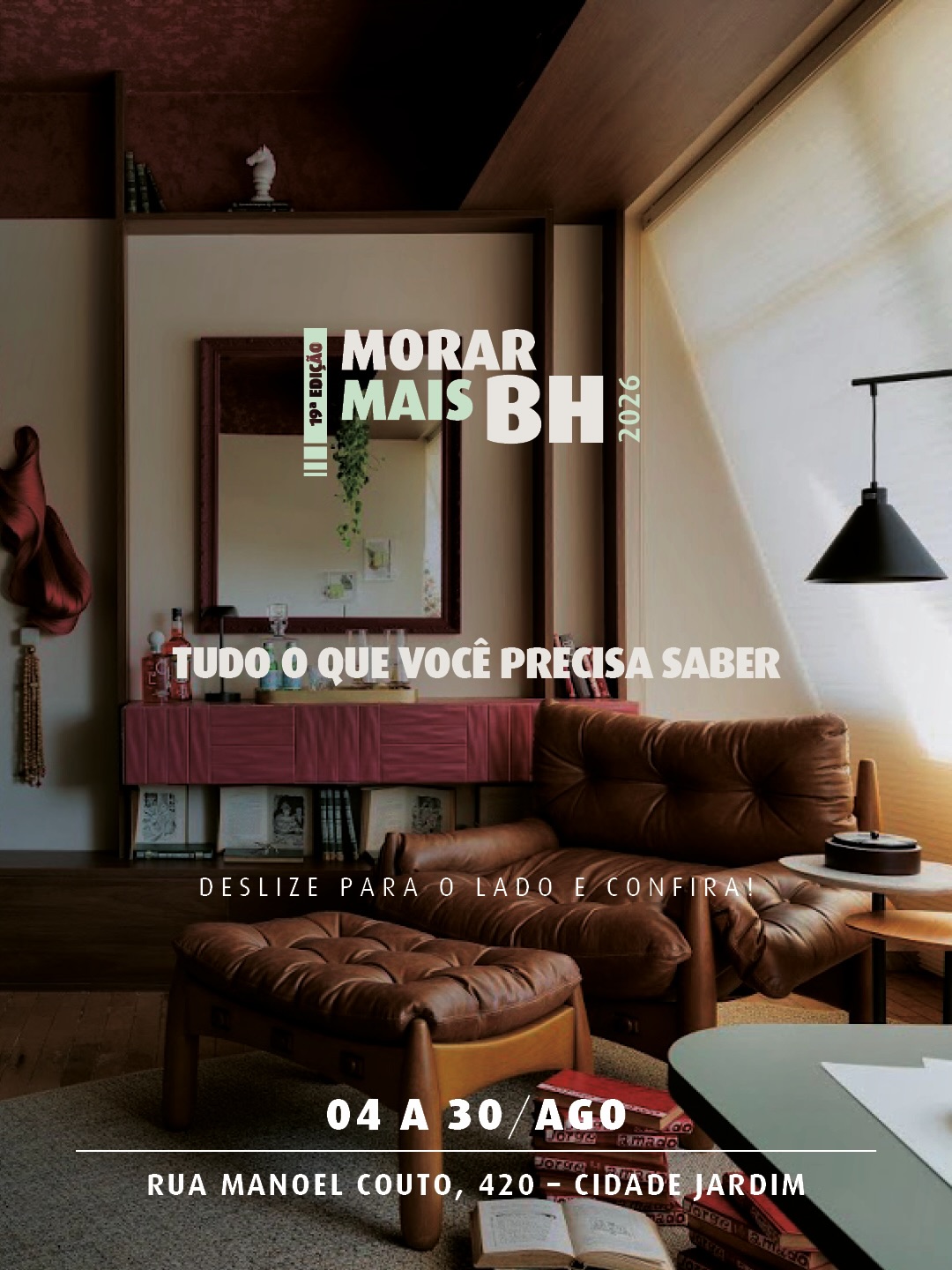 Divulgação/ Instagram Foto de capa para a "19ª Edição: Morar Mais BH" que ocorrerá nos dias 4 a 30 de agosto