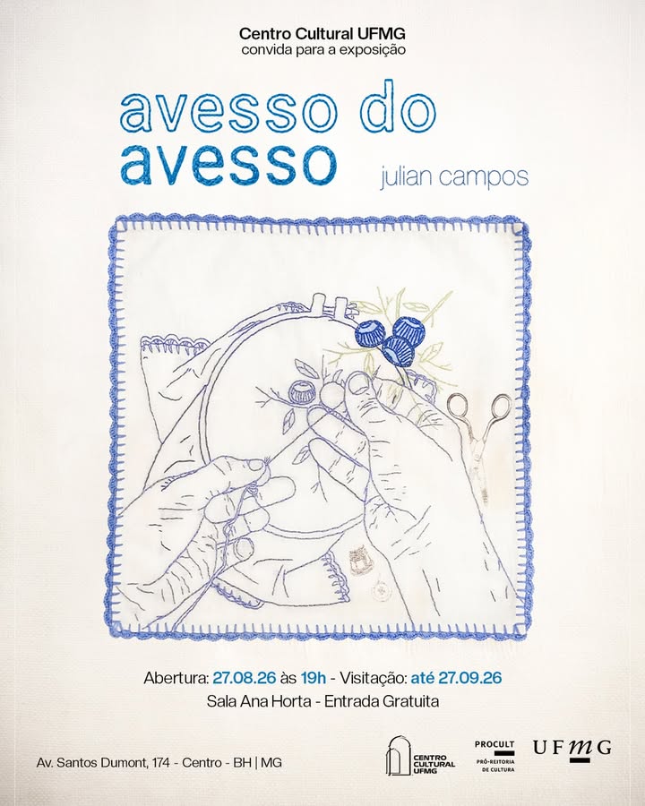Foto de capa para a exposição do artista Julian Campos: Avesso do avesso