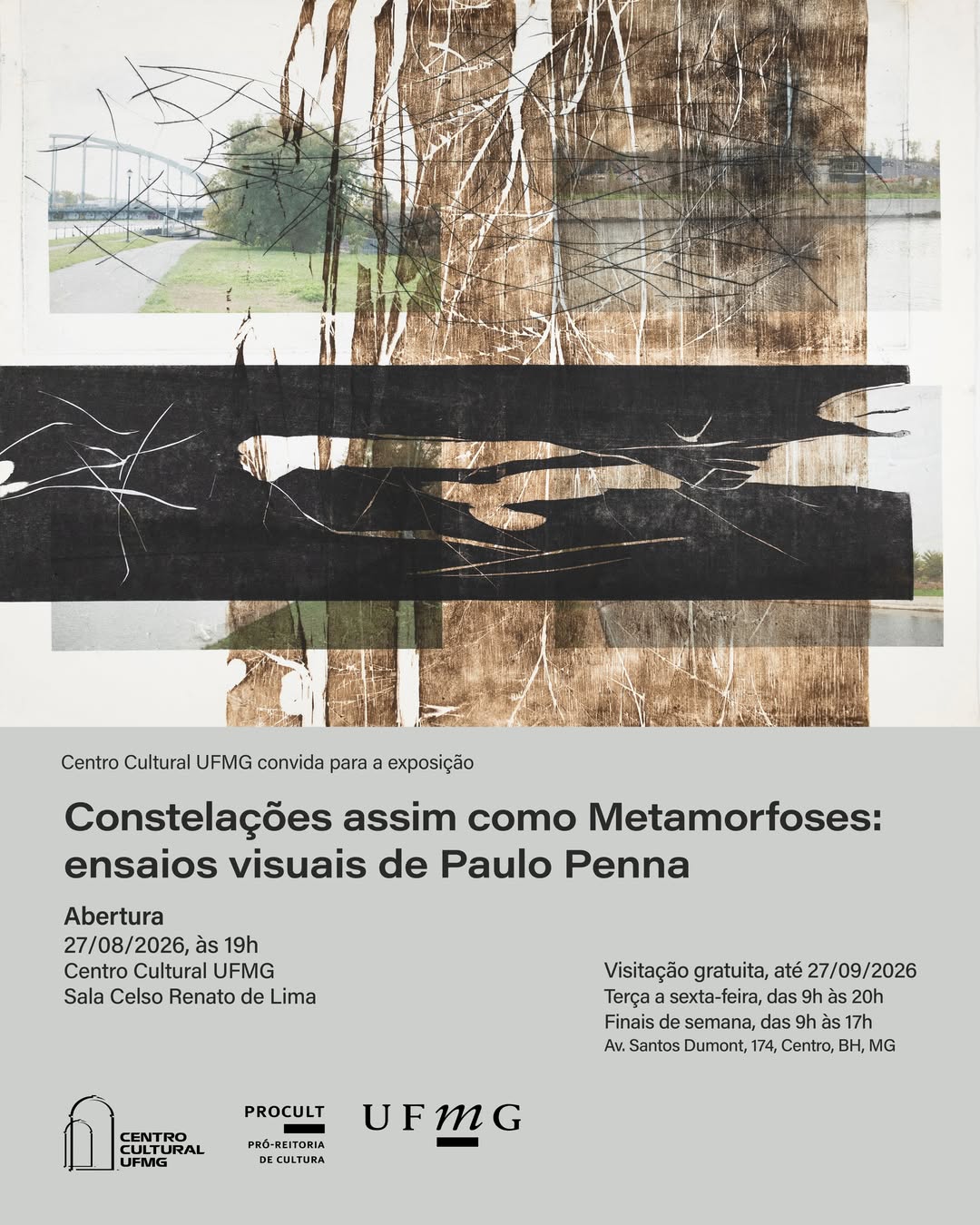 Foto de divulgação para a exposição de Paulo Penna no centro cultural da UFMG