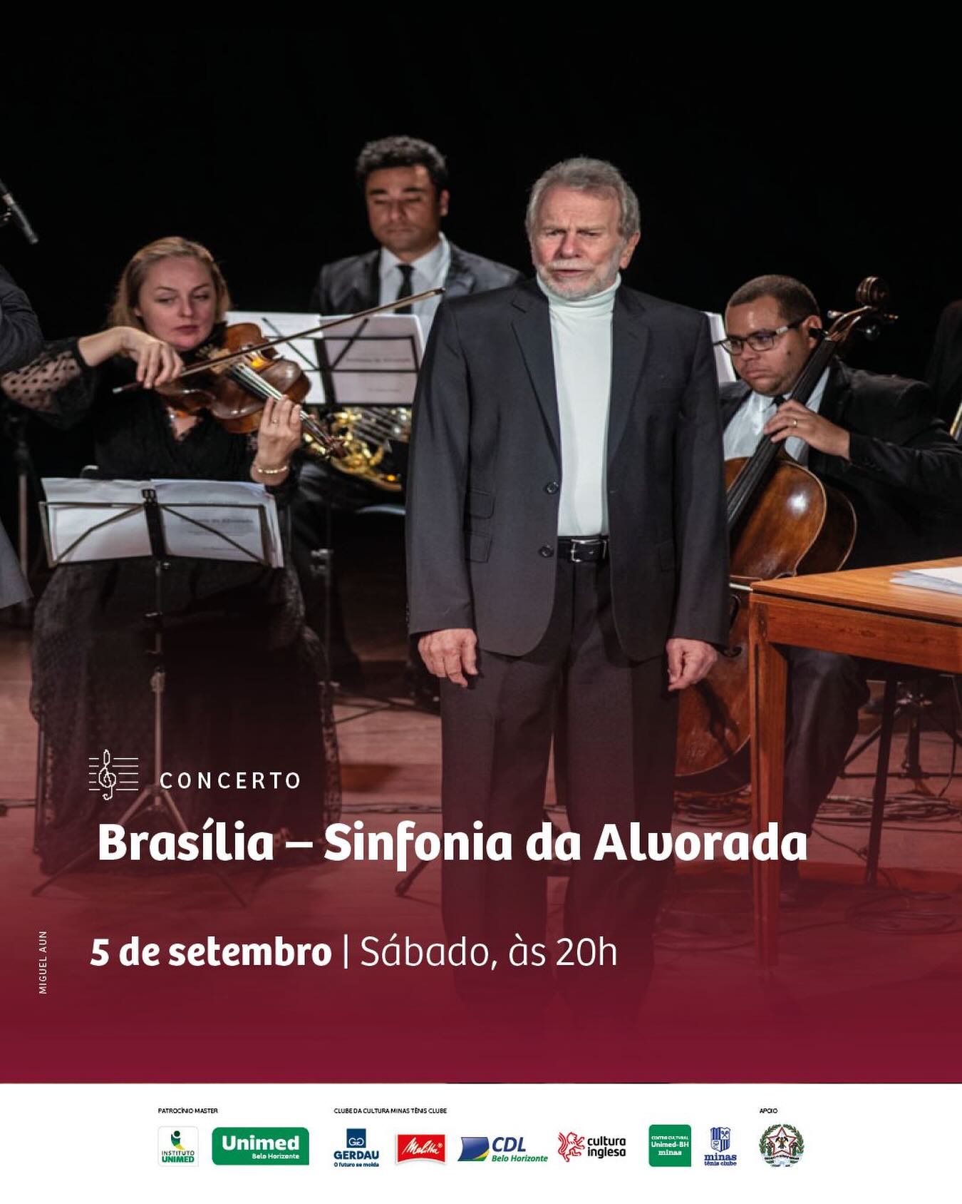 Foto de capa para o cencerto "Brasília - Sinfonia da Alvorada" no dia 5 de setembro 