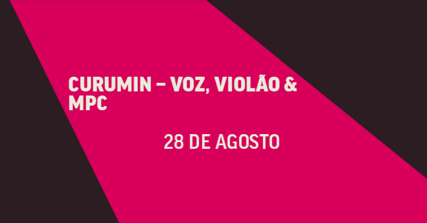 Foto de capa para o show do artista Curumin 