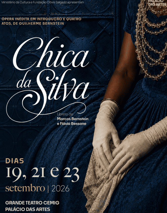 Foto de capa para o evento "Chica da Silva" nos dia 19,21 e 23 de setembro, no palácio das artes