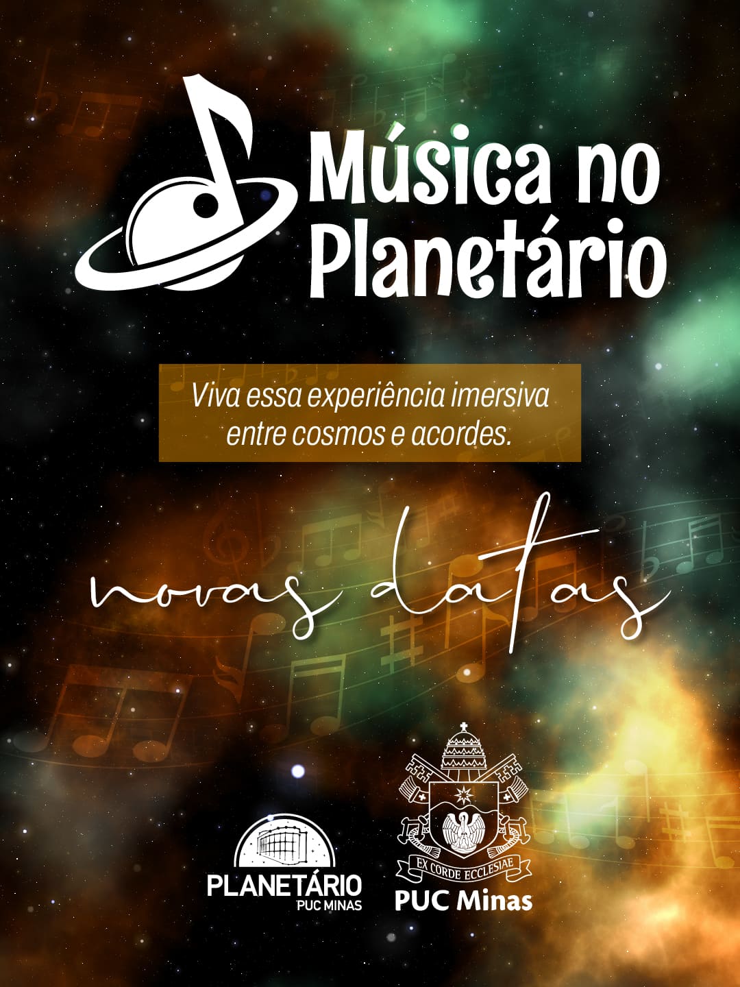 Foto de capa de divulgação para o evento "Música no Planetário"