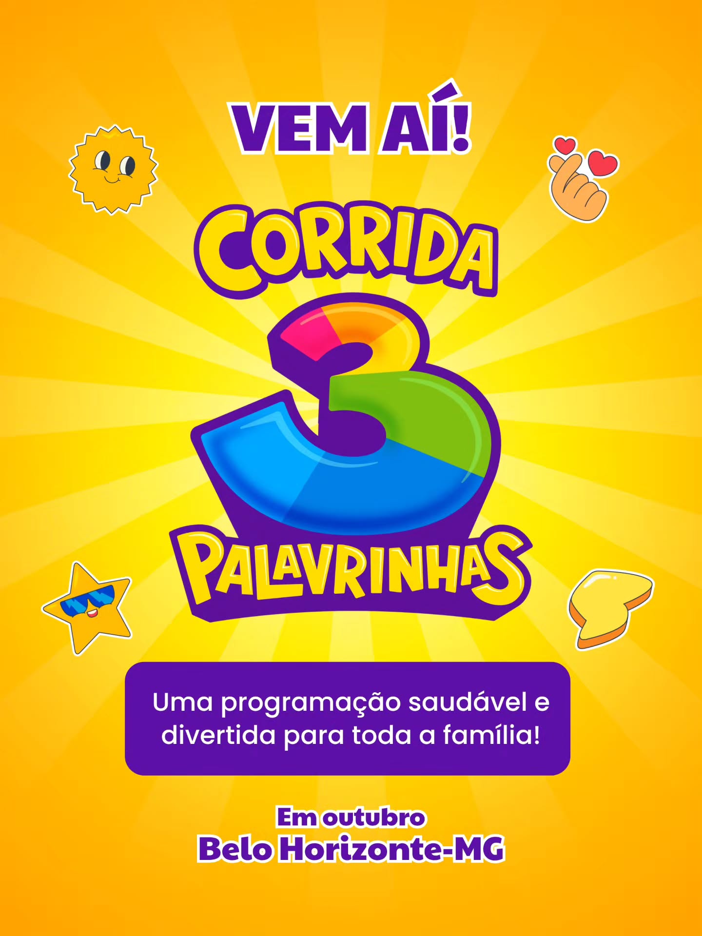 Corrida: 3 Palavrinhas 