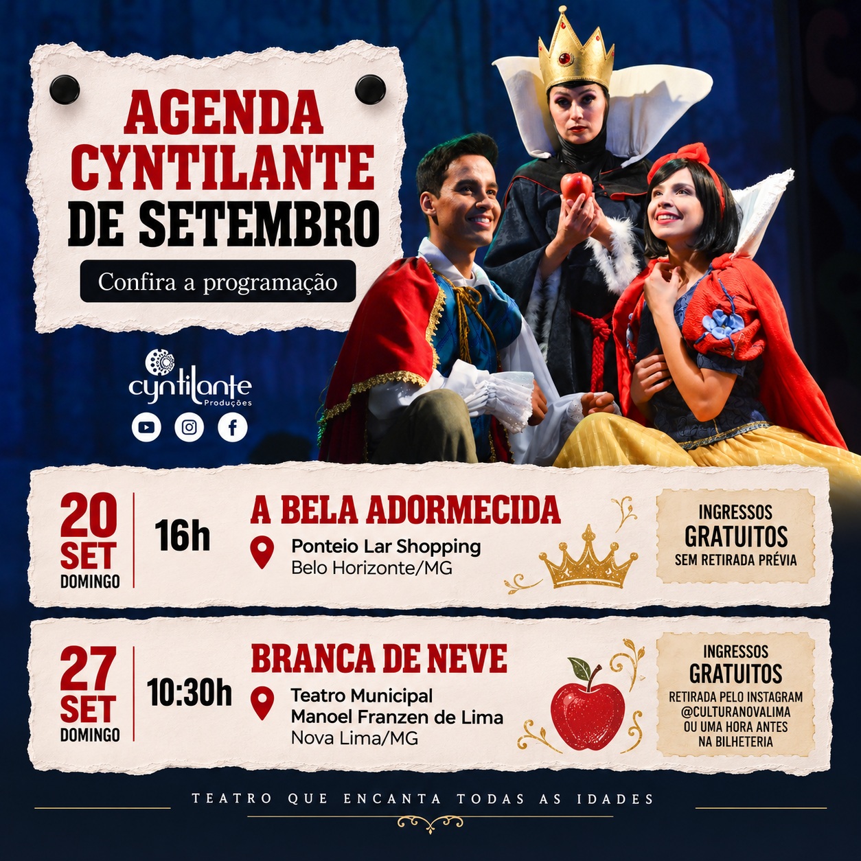 fly com as informações do evento