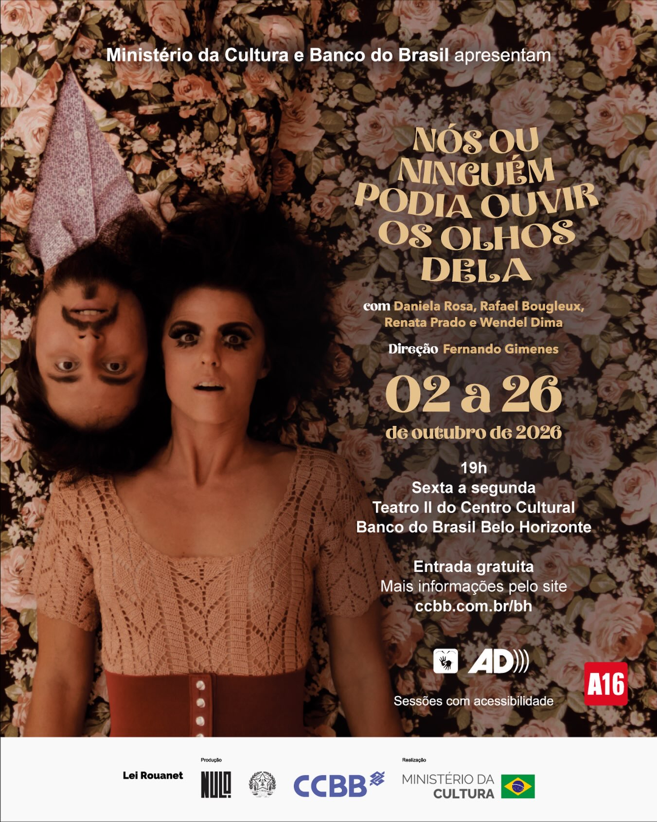 Foto de capa para o espetáculo NÓS ou NINGUÉM PODIA OUVIR OS OLHOS DELA no CCBB, dia 2 a 26 de outubro
