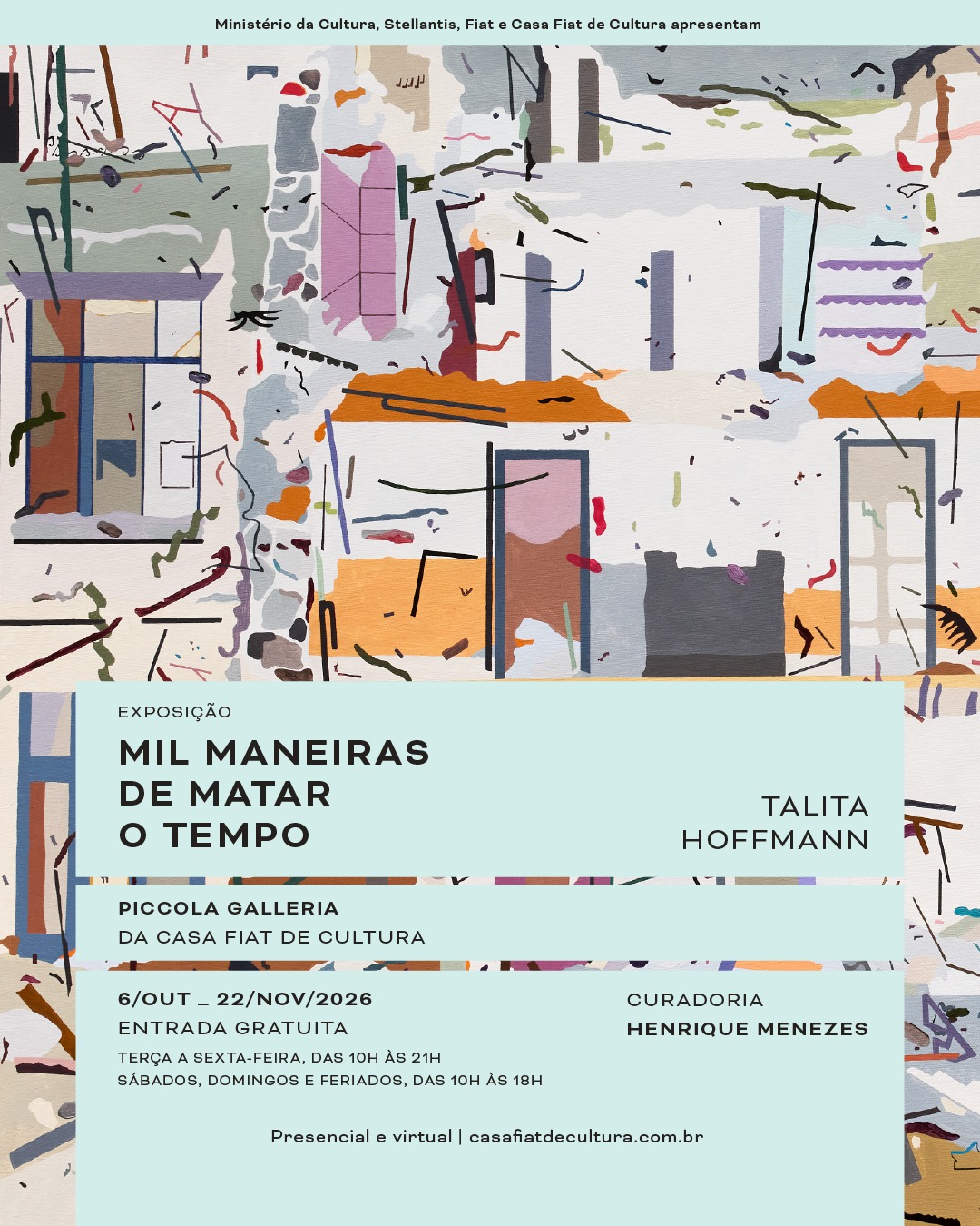 Foto de capa de divulgação para a exposição da artista Talita Hoffmann na casa fiat de cultura