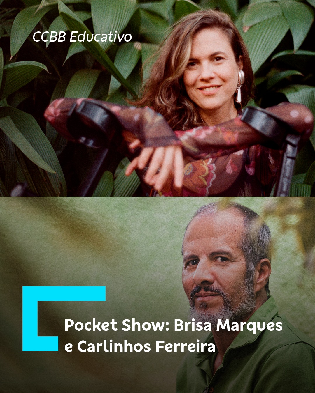 Foto dos artistas Brisa Marque e Carlinhos Ferreira 