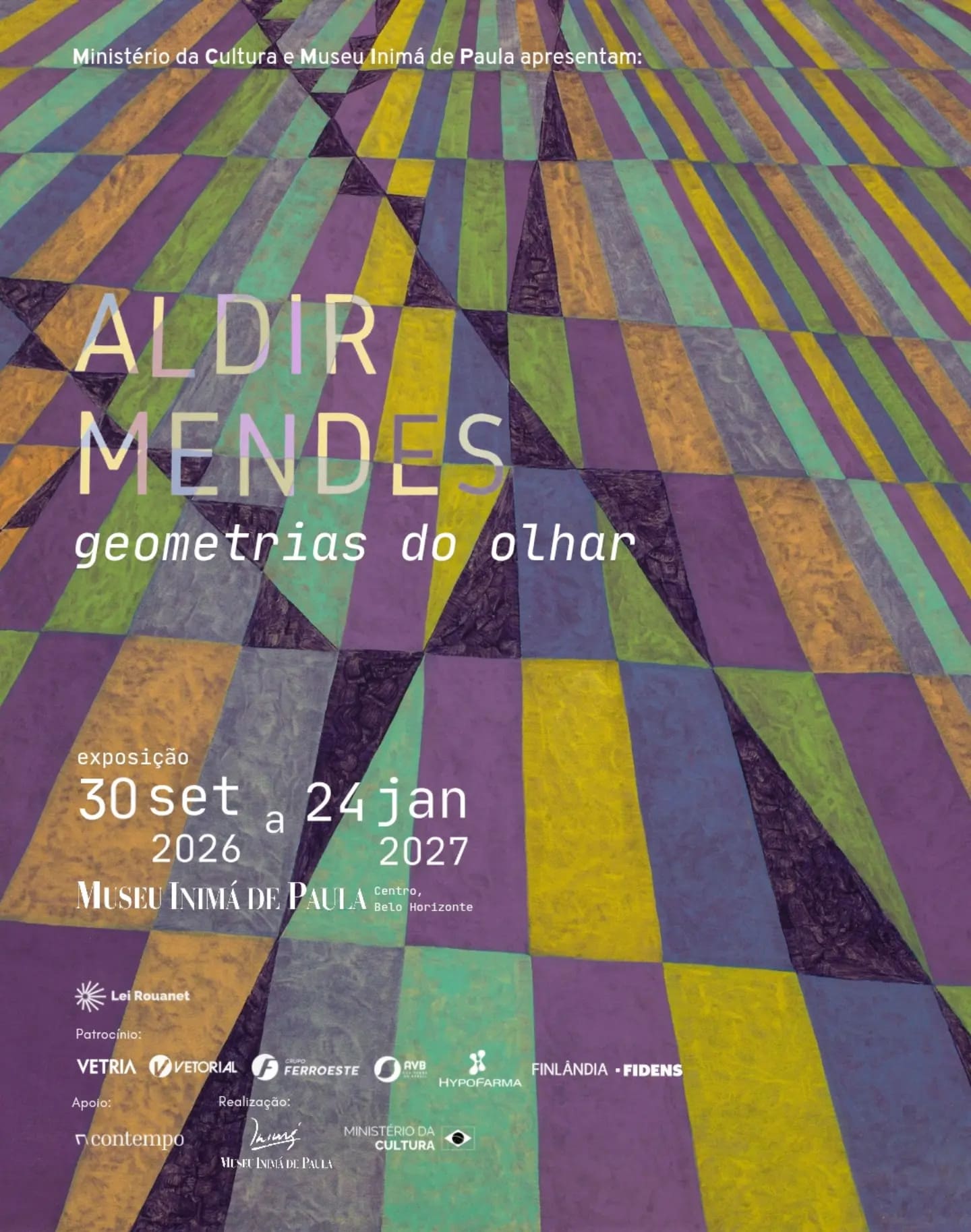 Foto de capa de divulgação para a exposição do artista Aldir Mendes 