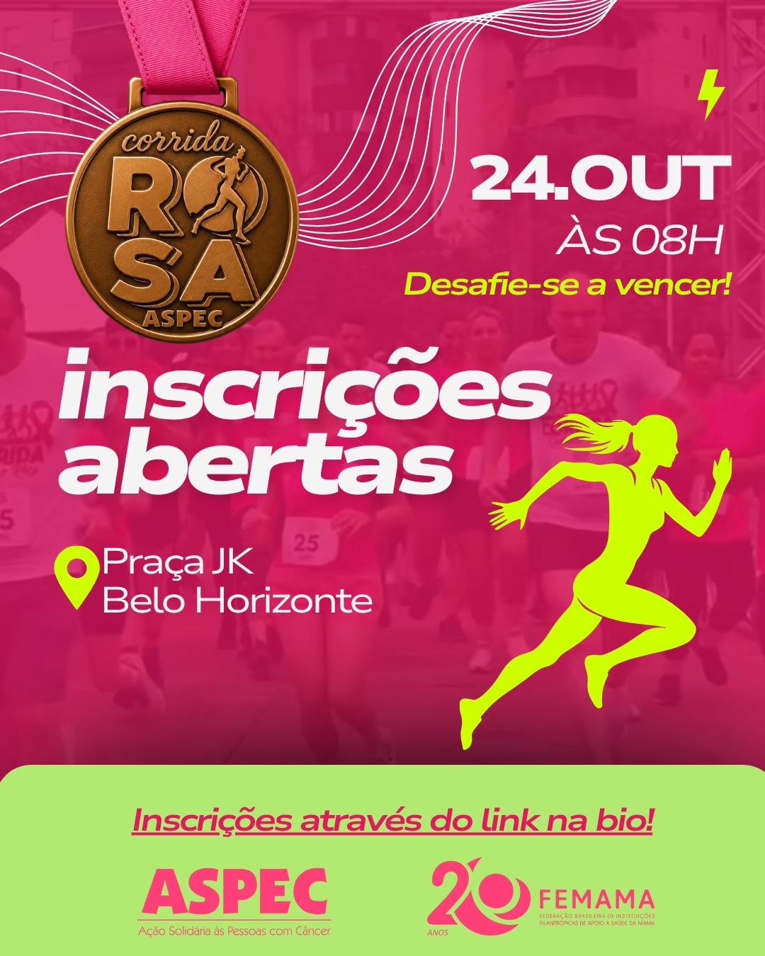 Corrida e Caminhada Outubro Rosa ASPEC
